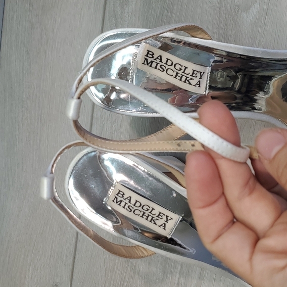 Badgley Mischka Womens Heels Sandals shoes sz 9.5 - Picture 5 of 12